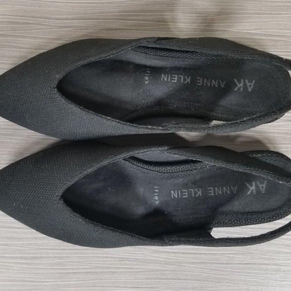 Anne Klein Olympia Sandal, Black Fabric, Womens Size 8.5 M - Picture 9 of 11